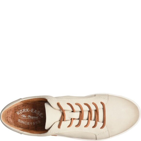 NEW Kork-Ease Paislee Lace-Up Sneakers - Leather  in cream For Women 725 2s7 - Picture 5 of 9
